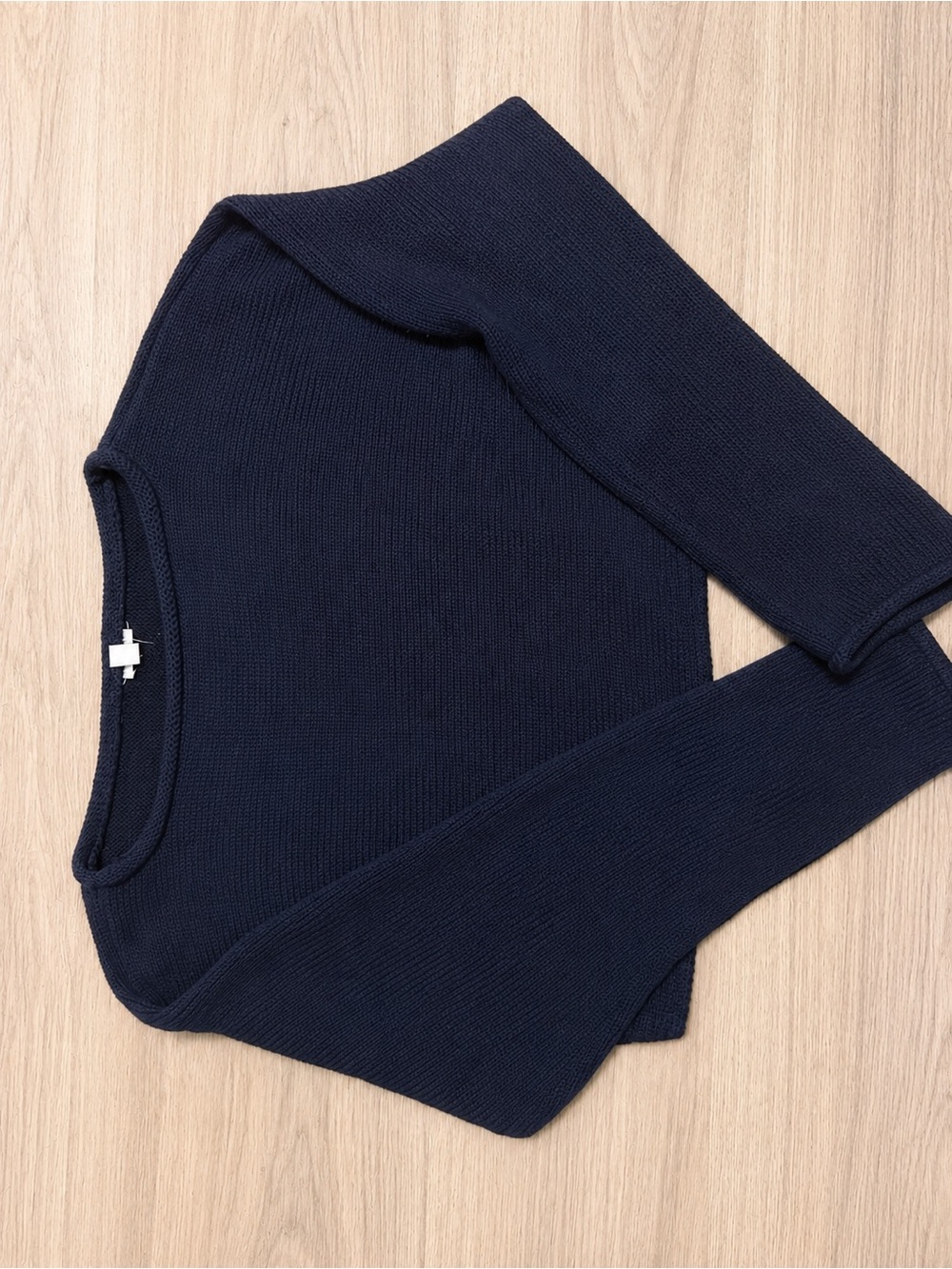 Garage Navy Crewneck Knit Pullover